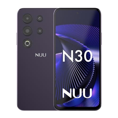 NUU N30 Cell Phone Unlocked for T-Mobile, Mint, Metro, Qlink, Tello 6GB/128GB, Teen Phone, Dual SIM 4G, Octa-Core 6.7" 90Hz HD+, Any Parental APP, Unlocked Android Phones, Purple, 1 Year US Warranty