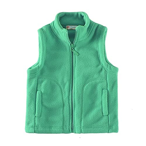 Mud Kingdom Toddler Boys Lightweight Vest Polar Fleece Full Zipper Turquoise 2T