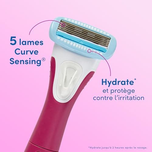 Schick Hydro Silk TrimStyle Hydrating Razor with Bikini Trimmer for Women | 2-in-1 Bikini Razor for Women and Womens Trimmer for Pubic Hair| Includes 1 Waterproof Handle, 1 Refill & 1 AAA Battery — view 11