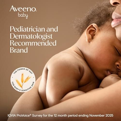 Aveeno Baby Calming Comfort Bath + Body Lotion Set, Nighttime Baby Wash & Baby Lotion with Oat Extract, Soothing Lavender & Vanilla Scent, Gently Cleanses & Helps Calm Baby Before Bedtime, 2 Items — view 2