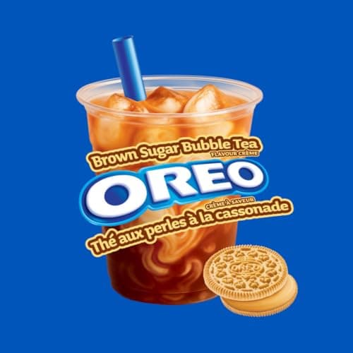 Oreo Brown Sugar Bubble Tea Flavoured Cookies, 263g, Baked in Canada — view 3