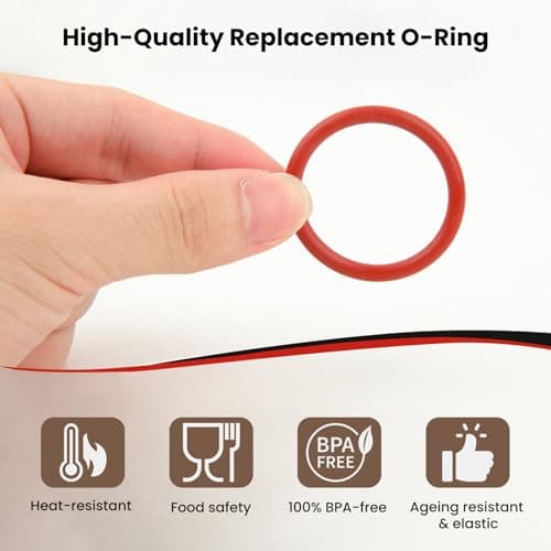 GEEKHOM Coffee Machine O-Ring & Grease Maintenance Kit Replacement Sealing Rings with 15 Silicone Gaskets + 10g Silicone Grease + 5 Cleaning Brushes for Philips 3200/Saeco/Gaggia Espresso Machines — view 2