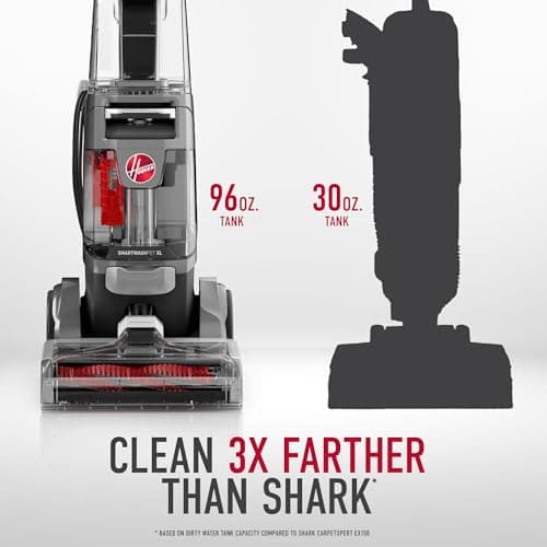 Hoover SmartWash Pet XL Upright Carpet Cleaner Machine for Carpet and Upholstery, Automatic Deep Cleaning Carpet Shampooer, Converts to Spot Cleaner, Pair with Hoover Carpet Cleaner Solution — view 3