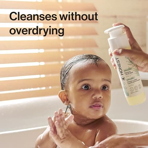 The Honest Company 2-in-1 Baby Shampoo & Body Wash, Fragrance-Free, Tear-Free, Hypoallergenic, Naturally Derived, Sensitive Skin, 10 fl oz — view 2