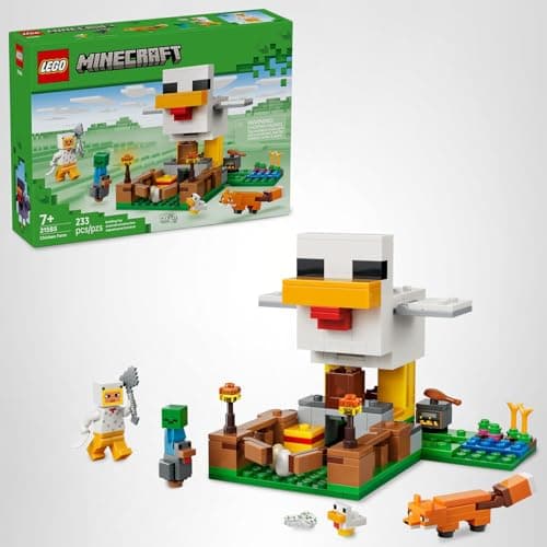 LEGO Minecraft Chicken Farm Building Toy for Kids - Video Game Playset & Figures for Boys & Girls, Ages 7+ - Gift for Birthdays - 21585 — view 6
