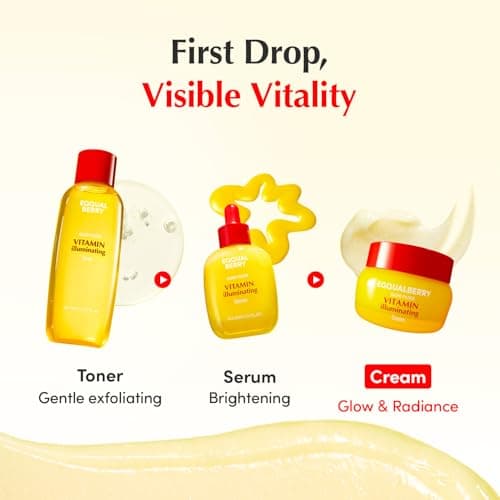EQQUALBERRY Vitamin Illuminating Cream | Vitamin C & 5% Niacinamide+3% TXA | Dark Spots & Ceramide Barrier Strength Face Moisturizer | Glowy, Lightweight Hydration | Korean Skincare (1.69 fl.oz/50ml) — view 7