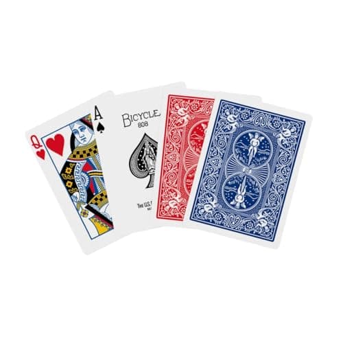 Bicycle Rider Back Playing Cards 2 Pack Poker Size Red and Blue — view 2