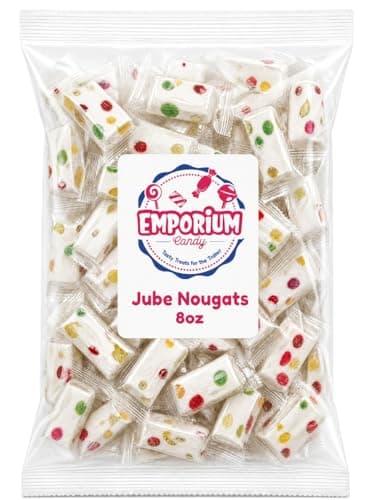 Jube Nougat Candy - 8 oz Soft Chewy Nougat with Fruity Jelly Pieces, Individually Wrapped, Creamy Milk Snack, Colorful Fruit, Bulk Sweet Treat — view 2
