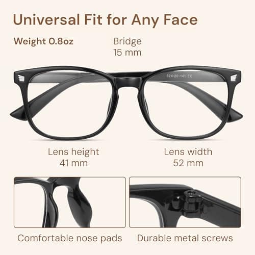 Gaoye Blue Light Blocking Glasses, Fashion Square Fake Nerd Eyewear Anti UV Ray Computer Gaming Eyeglasses Women/Men — view 4
