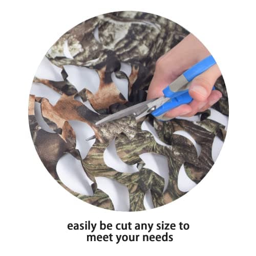 GRVCN Camo Netting Camouflage Net, Bulk Roll Sunshade Mesh Nets for Hunting Blind Shooting Military Theme Party Decorations — view 2