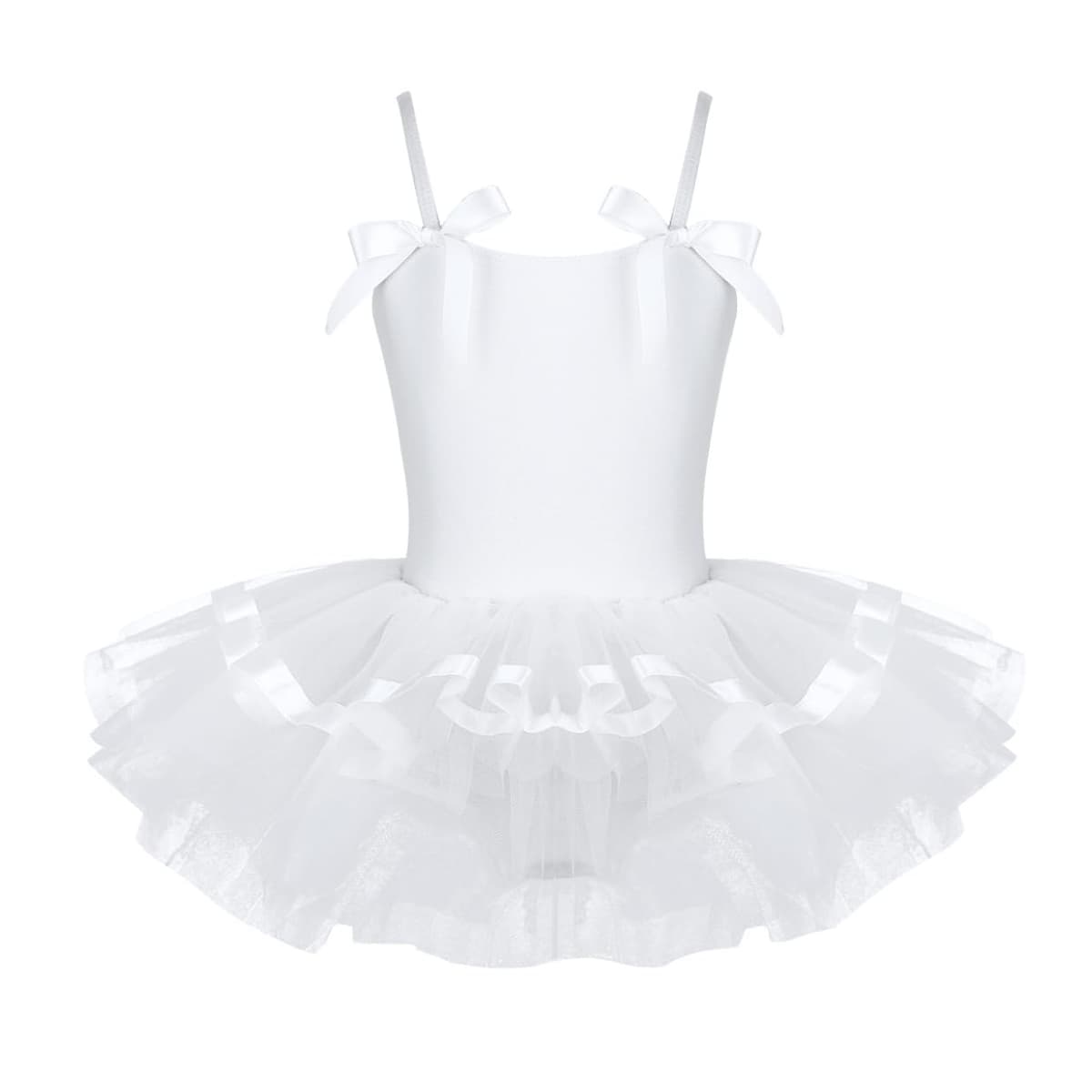 Oyolan Vestido de Danza Ballet Niña Princesa Vestido Tutu Lentejuelas Espalda Cruzada Traje Ropa de Baile Maillot Monos de Danza Clásica Traje de Bailarina — view 9