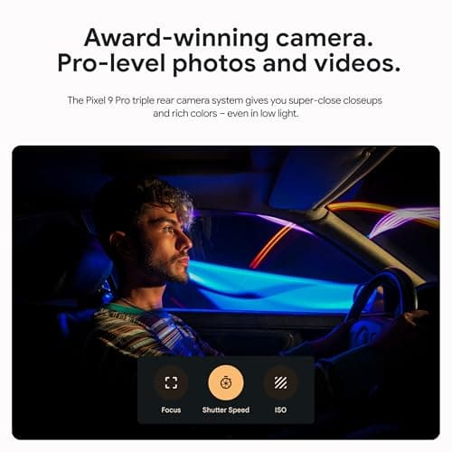 Google Pixel 9 Pro XL - Unlocked Android Smartphone with Gemini, Triple Rear Camera System, 24-Hour Battery, and 6.8" Super Actua Display - Obsidian - 256 GB — view 2
