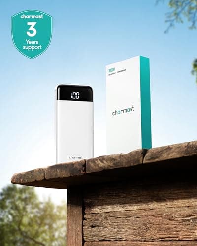 charmast Portable Charger with Reinforced Built-in 4 Cables,10000mAh Power Bank Travel Essentials 6 Outputs 3 Inputs 3A Fast Charging Compatible with iPhone iPad Samsung Google Pixel LG Moto etc. — view 8