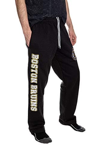 Calhoun NHL Men's Premium Fleece Official Team Sweatpants (Boston Bruins, X-Large)