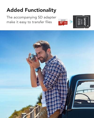 Lexar 32GB Micro SD Card 3 Pack, microSDHC UHS-I Flash Memory Card with Adapter - Up to 100MB/s, U1, Class10, V10, A1, High Speed TF Card (3 microSD Cards + 1 Adapter) — view 5