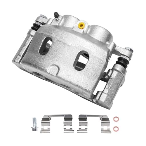 Detroit Axle - Front Brake Calipers for 2005-2008 Chevy Silverado 1500 GMC Sierra 1500, 2007-2008 Suburban Yukon XL 1500 Tahoe Avalanche Cadillac Escalade ESV EXT, Disc Brake Calipers w/Bracket — view 4