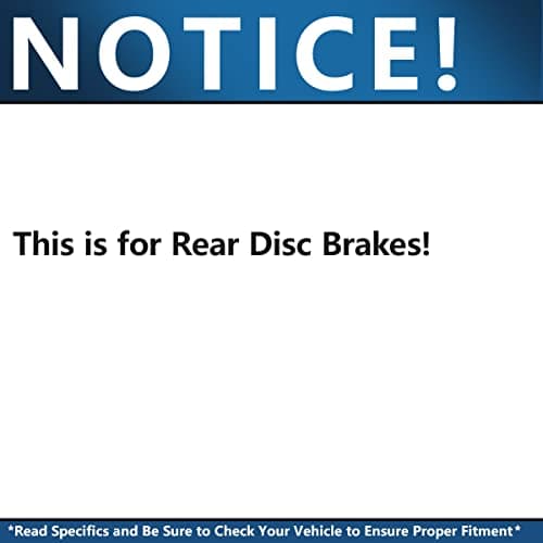Detroit Axle - Rear Brake Kit for 2010-2017 Chevrolet Equinox GMC Terrain Brake Rotors 2011 2012 2013 2014 2015 2016 Ceramic Brakes Pads Replacement, Brakes and Rotors