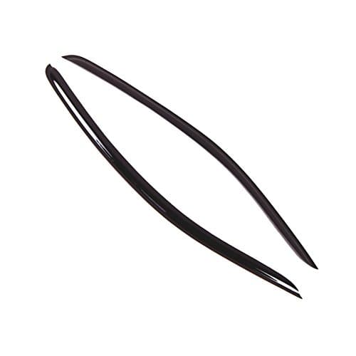 Tuningpros WD2-185 Dark Smoke 2 Pcs Set Window Visor (Outside Mount) Deflector Rain Guard Compatible with 2005-2009 Ford Mustang