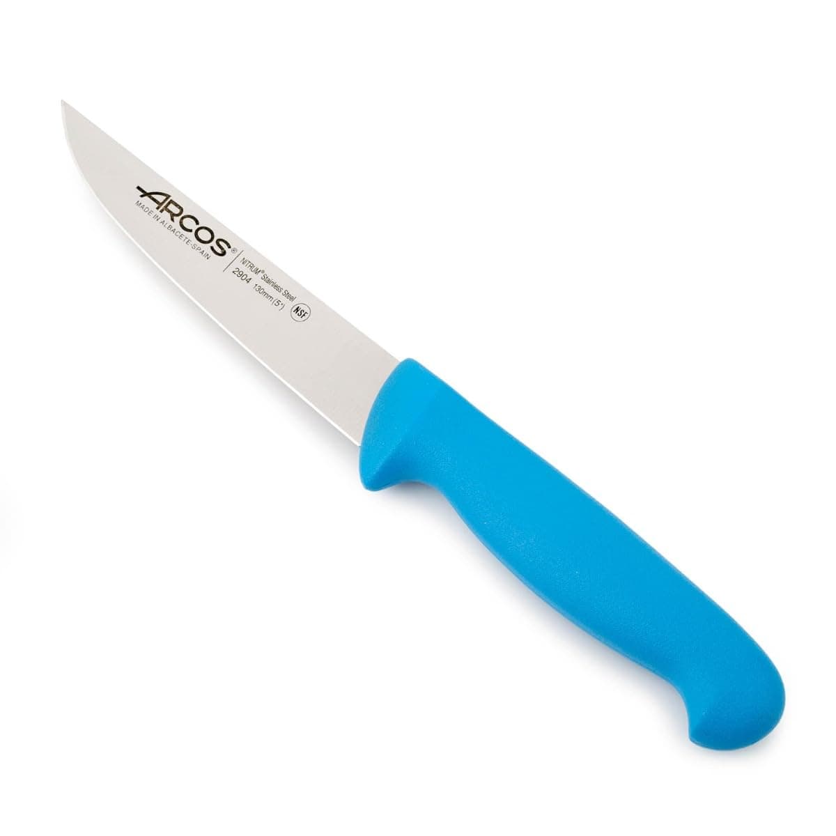 Arcos Serie 2900 - Cuchillo Santoku con Alveolos - Hoja de Acero Inoxidable Nitrum de 180 mm - Mango inyectado en Polipropileno Color Rojo — view 53