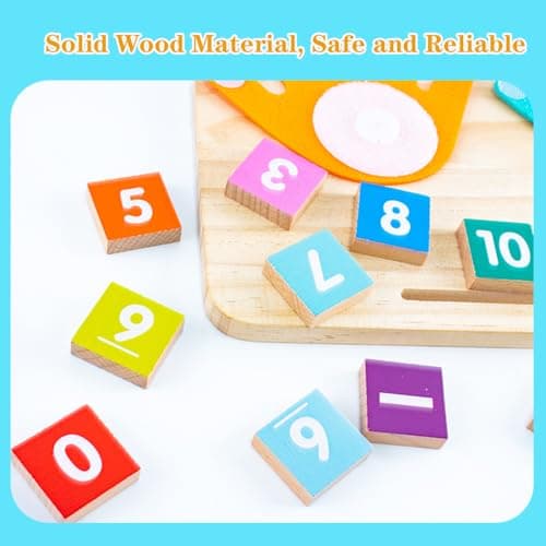 Montessori Toys for 3 4 5 Year Old,Preschool Learning Toys for Toddlers age 2-4,Educational Math manipulatives Number Counting Blocks for Kids,Birthday Christmas Stocking Stuffers for Boys Girls — view 4