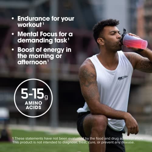 Optimum Nutrition, Amino Energy - Pre Workout with Green Tea, Bcaa, Amino Acids, Keto Friendly, Green Coffee Extract, Energy Powder - Watermelon, 65 Servings — view 5