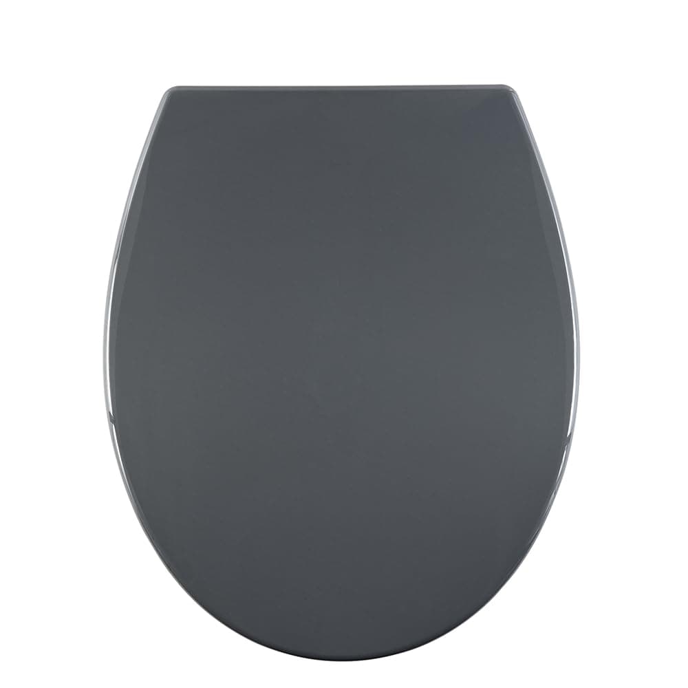 AQUALONA® Premium Thermoplastic Toilet Seat Soft Close Hardwearing Seat with Two Button Hinge Release D Shaped Easy to Clean Simple Installation Top and Bottom Fittings (White - D Shape) — view 9