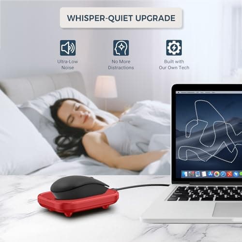 Yonktoo Mouse Jiggler Undetectable – Ultra Slim Mouse Mover with Realistic Movement, No Software Needed, Keeps Your PC Awake and Active, Keeps Computer Awake for Office or Remote Work - Red