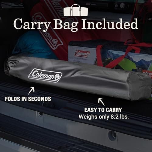 Coleman Portable Camping Chair with 4-Can Cooler, Cushioned Seat & Back with Side Pockets & Cup Holder, Carry Bag Included, Great for Camping, Tailgating, Firepits, Patio, & More — view 4