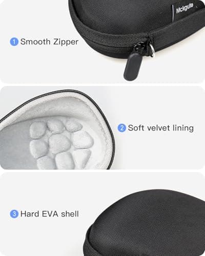 Mckgute Travel Carrying Case Replacement for Logitech MX Master 4 / MX Master 3S / Master 3 / Master 2S Advanced Computer Wireless Mouse- Upgrade Version No Shake — view 2
