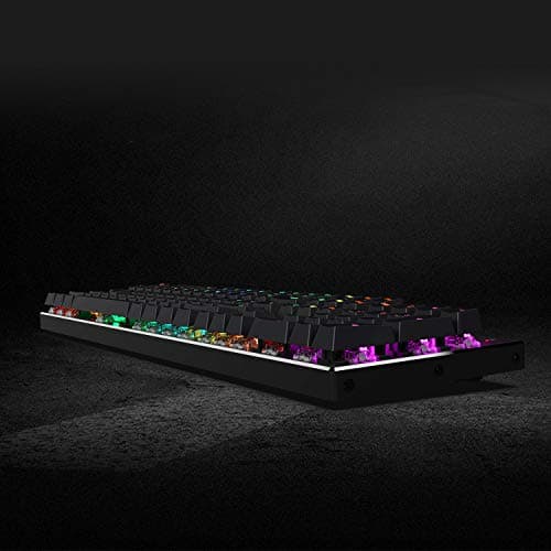 Redragon K556 RGB LED Backlit Wired Mechanical Gaming Keyboard, 104 Keys Hot-Swap Mechanical Keyboard w/Aluminum Base, Upgraded Socket and Noise Absorbing Foams, Quiet Linear Red Switch — view 7