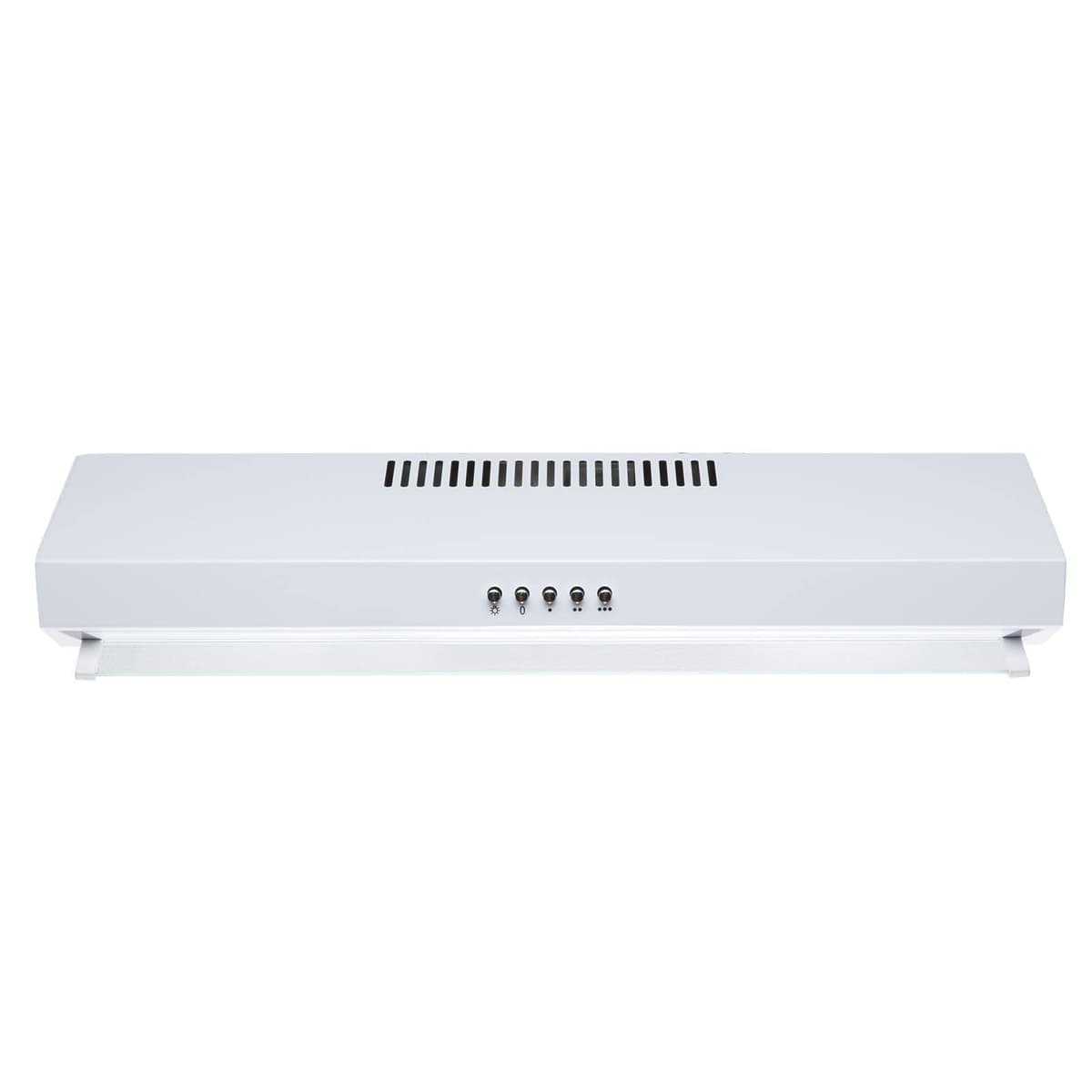 SIA VSR60WH 60cm Visor Cooker Hood, Kitchen Extractor Fan, Under Cabinet Wall Mounted, Top Vented, White — view 2