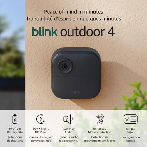 Blink Outdoor 4 – Wireless smart security camera, two-year battery life, 1080p HD day and infrared night live view, two-way talk. Sync Module Core included – 1 camera system — view 5