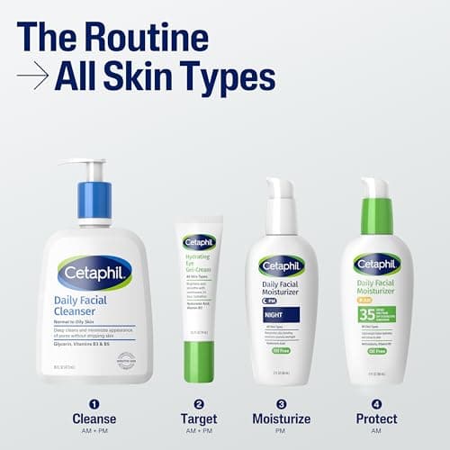 Cetaphil Face Moisturizer, Daily Oil Free Facial Moisturizer with SPF 35, For Dry or Oily Combination Sensitive Skin, Fragrance Free Face Lotion — view 4
