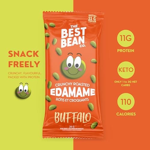 Best Bean Co. Roasted Edamame Variety Pack, 11g Protein, 24x26g — view 3