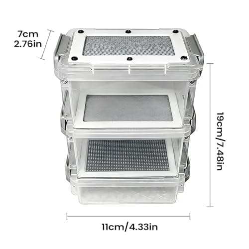 Live Mealworm Farm Breeding Kit, Clear Mealworm Feeding, Silkworm Feeding Container, for Pet Parents Animal Lovers Keepers Breeders Hobbyists Farmers School Home Farm Workshop — view 5