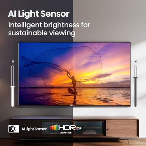 Hisense 55" E6 Cinema Series Hi-QLED 4K UHD Smart Fire TV (55E6QF) - AI Light Sensor, Dolby Vision · Atmos, Voice Remote with Alexa, Motion Rate 120, HDR 10+ Adaptive, Game Mode Plus — view 8