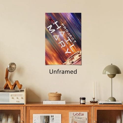 LPAIWXY Project Hail Mary Poster For Fans Kids Room Bedroom Wall Decor-Movie Project Hail Mary Posters Canvas Prints Picture For Teen Boy Girls Gifts — view 4