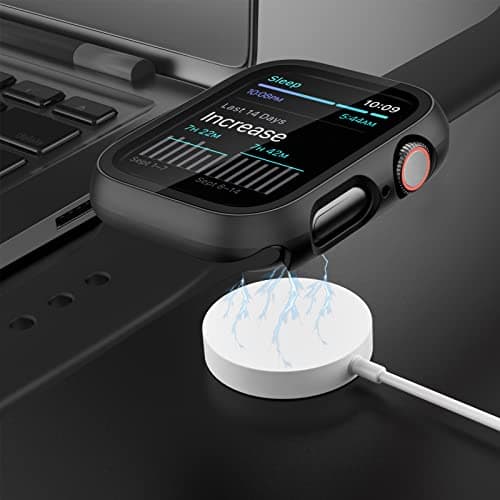 2 Pack Case with Tempered Glass Screen Protector for Apple Watch SE3(2025) SE2 Series 6/5/4/SE 40mm,JZK Slim Guard Bumper Full Coverage Hard PC Protective Cover Ultra-Thin Cover for iWatch 40mm,Clear — view 4