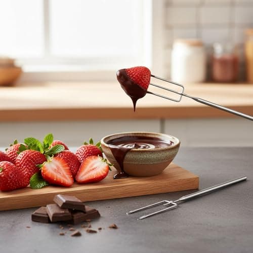 3 Piece Chocolate Dipping Tool, Stainless Steel Candy Dipping Tools, Chocolate Dipping Fork Supplies, Fondue Fork, Spiral Fork for Chocolates, Fondue, Baking — view 4