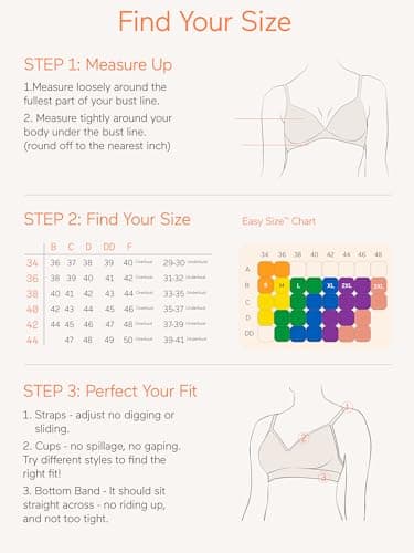 Warners womens Easy Does It No Bulge Wire-Free Bra, Butterscotch, X-Small US — view 5