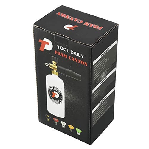Tool Daily Foam Cannon with 1/4’’ Quick Connector, 1 Liter, 5 Pressure Washer Nozzle Tips — view 5