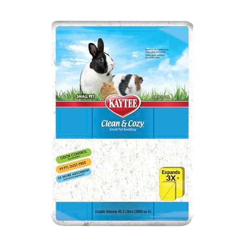 Kaytee Clean & Cozy White Bedding Pet For Guinea Pigs, Rabbits, Hamsters, Gerbils, and Chinchillas, 49.2 Liters