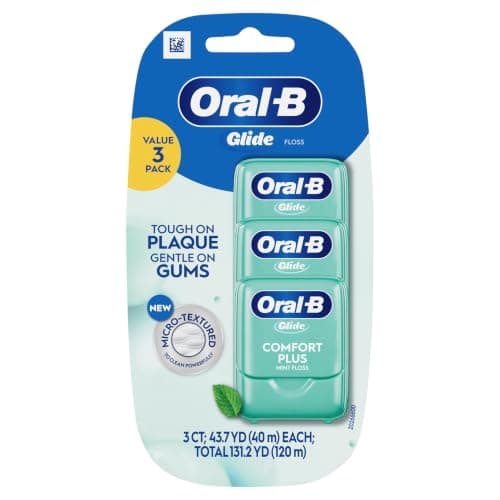 Glide Comfort Plus Dental Floss, Extra Soft, Value 3 Pack (40m Each) — view 9