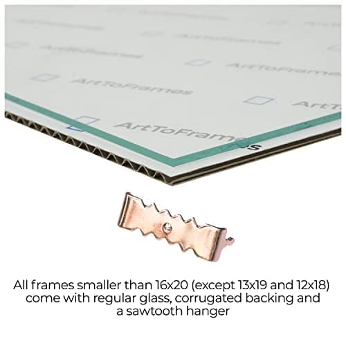 ArtToFrames 14x20 inch Satin Black Picture Frame, 2WOMFRBW26079-14x20 — view 5