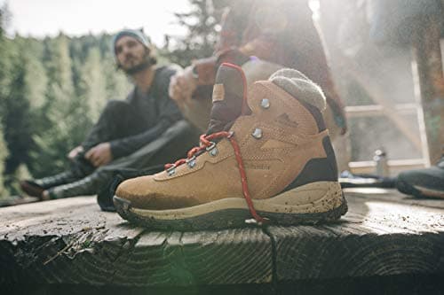 Columbia Women's Newton Ridge Plus Waterproof Amped, Elk/Mountain Red, 8.5