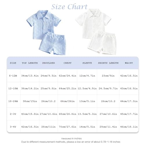 LUJENGEFA Toddler Baby Boys Clothes Summer Outfits Polo Shirt Shorts Set 2Pcs Outfit Sets for 6 Month-4T A-White 2-3 years — view 6