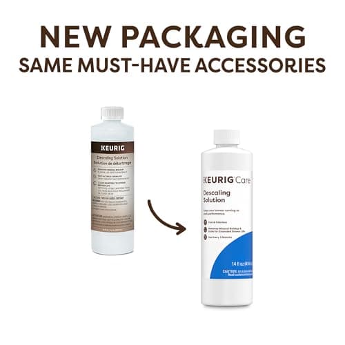 Keurig Brewer Cleaner Includes 14 oz. Descaling Solution, Compatible Classic/1.0 & 2.0 K-Cup Pod Coffee Makers