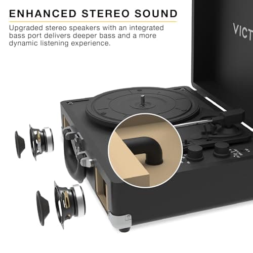 Victrola Journey II - Bluetooth Suitcase Record Player - Brown — view 2