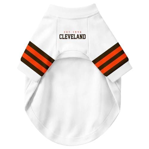 DALLASC Cleveland Dog Clothes Jersey Style Personalized Pet T Shirt with Custom Name Number for Small Medium Large Dogs — view 4