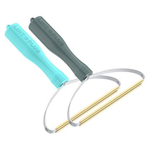 2Pack(Blue,Green) LINTPLUS Pet Hair Remover Carpet & Deep Cleaner Pro Pet Hair by LINTPLUS,Special Pet Hair Multi Fabric Edge and Carpet Brush for Couch, Pet Towers and Rugs